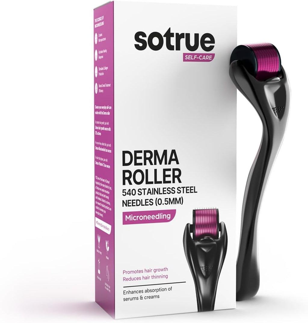🔥 Dermaroller Capillaire & Barbe – Solution naturelle contre calvitie, alopécie et barbe clairsemée